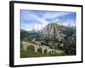 Mt Eiger, Mt Jungfrau and Mt Monch, Murren, Bernese Oberland, Switzerland-Hans Peter Merten-Framed Photographic Print