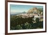 Mt. Etna from Taormina, Sicily, Italy-null-Framed Premium Giclee Print