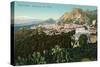 Mt. Etna from Taormina, Sicily, Italy-null-Stretched Canvas
