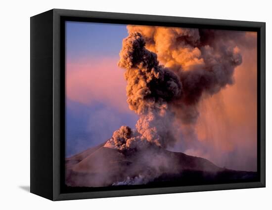 Mt. Etna Summit Vent, Sicily, Italy-Art Wolfe-Framed Stretched Canvas