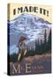 Mt. Evans, Colorado - Hiking Scene-Lantern Press-Stretched Canvas
