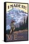 Mt. Evans, Colorado - Hiking Scene-Lantern Press-Framed Stretched Canvas