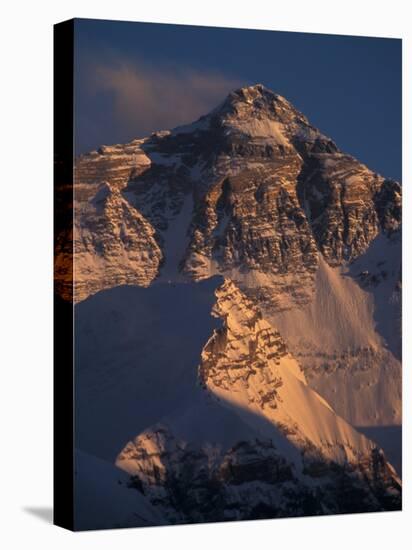 Mt. Everest at Sunset From Rongbuk, Tibet-Vassi Koutsaftis-Stretched Canvas