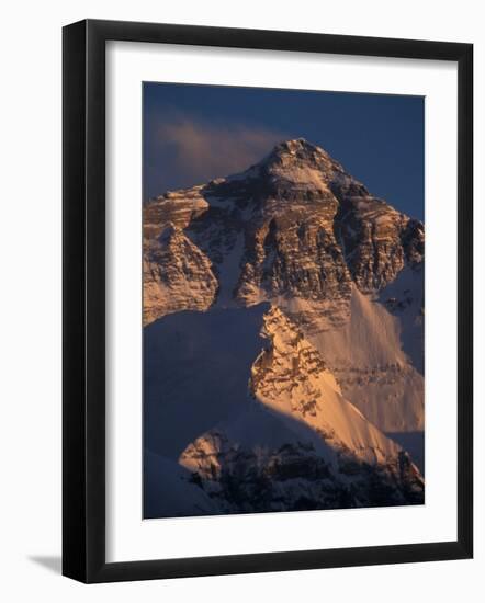 Mt. Everest at Sunset From Rongbuk, Tibet-Vassi Koutsaftis-Framed Photographic Print