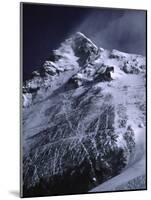 Mt. Everest from South with Dark Blue Sky, Nepal-Michael Brown-Mounted Photographic Print