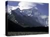 Mt. Everest Seen from the North Side, Tibet-Michael Brown-Stretched Canvas