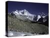 Mt. Everest Seen from the North Side, Tibet-Michael Brown-Stretched Canvas
