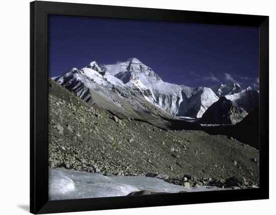 Mt. Everest Seen from the North Side, Tibet-Michael Brown-Framed Photographic Print