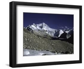 Mt. Everest Seen from the North Side, Tibet-Michael Brown-Framed Photographic Print