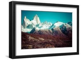 Mt. Fitz Roy Los Glaciares-null-Framed Art Print