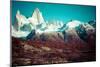 Mt. Fitz Roy Los Glaciares-null-Mounted Art Print