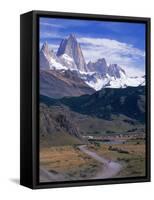 Mt. Fitzroy, Patagonia, Argentina-Walter Bibikow-Framed Stretched Canvas