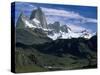 Mt. Fitzroy, Patagonia, Argentina-Walter Bibikow-Stretched Canvas