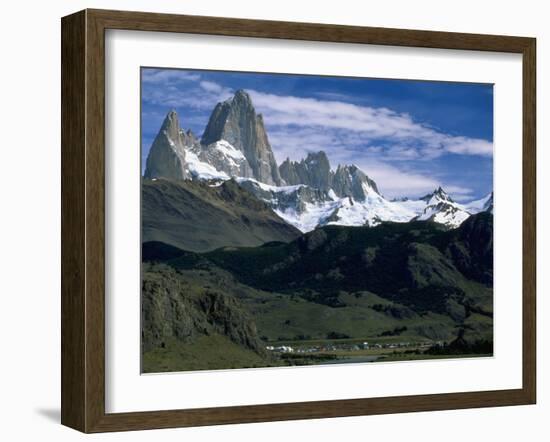 Mt. Fitzroy, Patagonia, Argentina-Walter Bibikow-Framed Premium Photographic Print