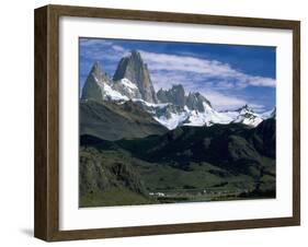 Mt. Fitzroy, Patagonia, Argentina-Walter Bibikow-Framed Premium Photographic Print