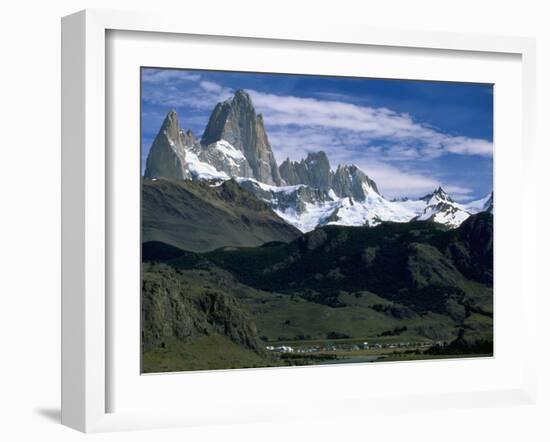 Mt. Fitzroy, Patagonia, Argentina-Walter Bibikow-Framed Premium Photographic Print