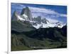 Mt. Fitzroy, Patagonia, Argentina-Walter Bibikow-Framed Photographic Print