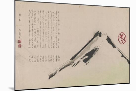 Mt. Fuji, 1877-Shibata Zeshin-Mounted Giclee Print