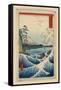 Mt. Fuji and a Rough Surf-null-Framed Stretched Canvas