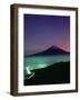 Mt. Fuji and City Lights, Viewed from Mitsu Tohge, Yamanashi, Japan-null-Framed Premium Photographic Print