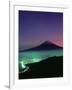 Mt. Fuji and City Lights, Viewed from Mitsu Tohge, Yamanashi, Japan-null-Framed Photographic Print