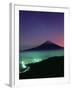 Mt. Fuji and City Lights, Viewed from Mitsu Tohge, Yamanashi, Japan-null-Framed Photographic Print