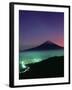 Mt. Fuji and City Lights, Viewed from Mitsu Tohge, Yamanashi, Japan-null-Framed Photographic Print