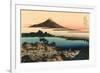 Mt. Fuji and Japanese Village-null-Framed Premium Giclee Print