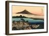 Mt. Fuji and Japanese Village-null-Framed Art Print