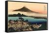 Mt. Fuji and Japanese Village-null-Framed Stretched Canvas