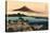 Mt. Fuji and Japanese Village-null-Stretched Canvas