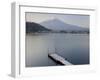 Mt. Fuji and Lake Kawaguchi, Kansai Region, Honshu, Japan-Peter Adams-Framed Photographic Print