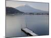 Mt. Fuji and Lake Kawaguchi, Kansai Region, Honshu, Japan-Peter Adams-Mounted Photographic Print