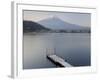 Mt. Fuji and Lake Kawaguchi, Kansai Region, Honshu, Japan-Peter Adams-Framed Photographic Print