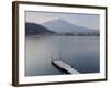 Mt. Fuji and Lake Kawaguchi, Kansai Region, Honshu, Japan-Peter Adams-Framed Photographic Print