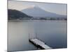 Mt. Fuji and Lake Kawaguchi, Kansai Region, Honshu, Japan-Peter Adams-Mounted Photographic Print