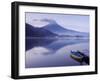 Mt. Fuji and Lake Kawaguchi, Kansai Region, Honshu, Japan-Peter Adams-Framed Photographic Print