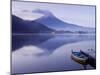 Mt. Fuji and Lake Kawaguchi, Kansai Region, Honshu, Japan-Peter Adams-Mounted Photographic Print