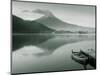 Mt. Fuji and Lake Kawaguchi, Kansai Region, Honshu, Japan-Peter Adams-Mounted Photographic Print