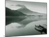 Mt. Fuji and Lake Kawaguchi, Kansai Region, Honshu, Japan-Peter Adams-Mounted Photographic Print