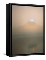 Mt. Fuji and Lake Tanuki-null-Framed Stretched Canvas