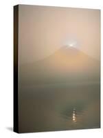 Mt. Fuji and Lake Tanuki-null-Stretched Canvas