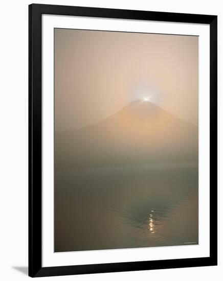 Mt. Fuji and Lake Tanuki-null-Framed Photographic Print