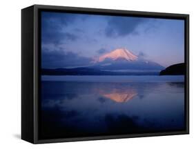 Mt. Fuji and Lake Yamanaka at Dawn-null-Framed Stretched Canvas