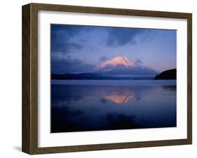 Mt. Fuji and Lake Yamanaka at Dawn-null-Framed Photographic Print