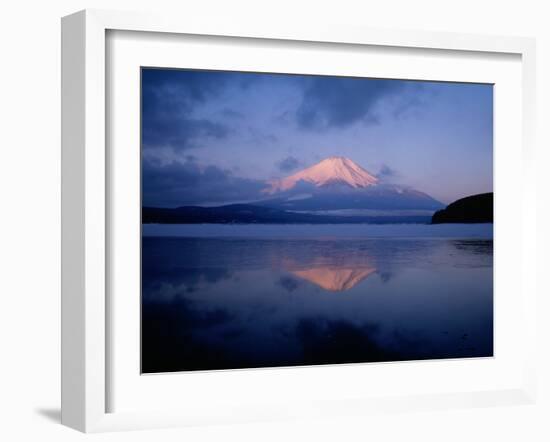 Mt. Fuji and Lake Yamanaka at Dawn-null-Framed Photographic Print