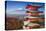 Mt. Fuji and Pagoda during the Fall Season in Japan.-SeanPavonePhoto-Stretched Canvas