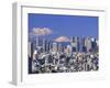 Mt.Fuji and Tokyo Shinjuku Area Skyline, Tokyo, Japan-Steve Vidler-Framed Premium Photographic Print