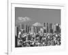 Mt.Fuji and Tokyo Shinjuku Area Skyline, Tokyo, Japan-Steve Vidler-Framed Photographic Print