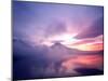 Mt. Fuji at Dawn, Viewed from Lake Motosu, Yamanashi, Japan-null-Mounted Premium Photographic Print